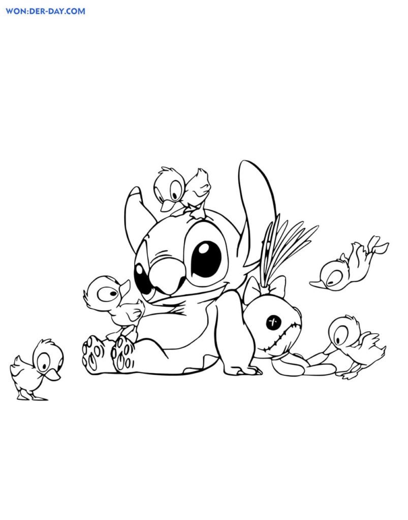 100+ Stitch Coloring Pages 38