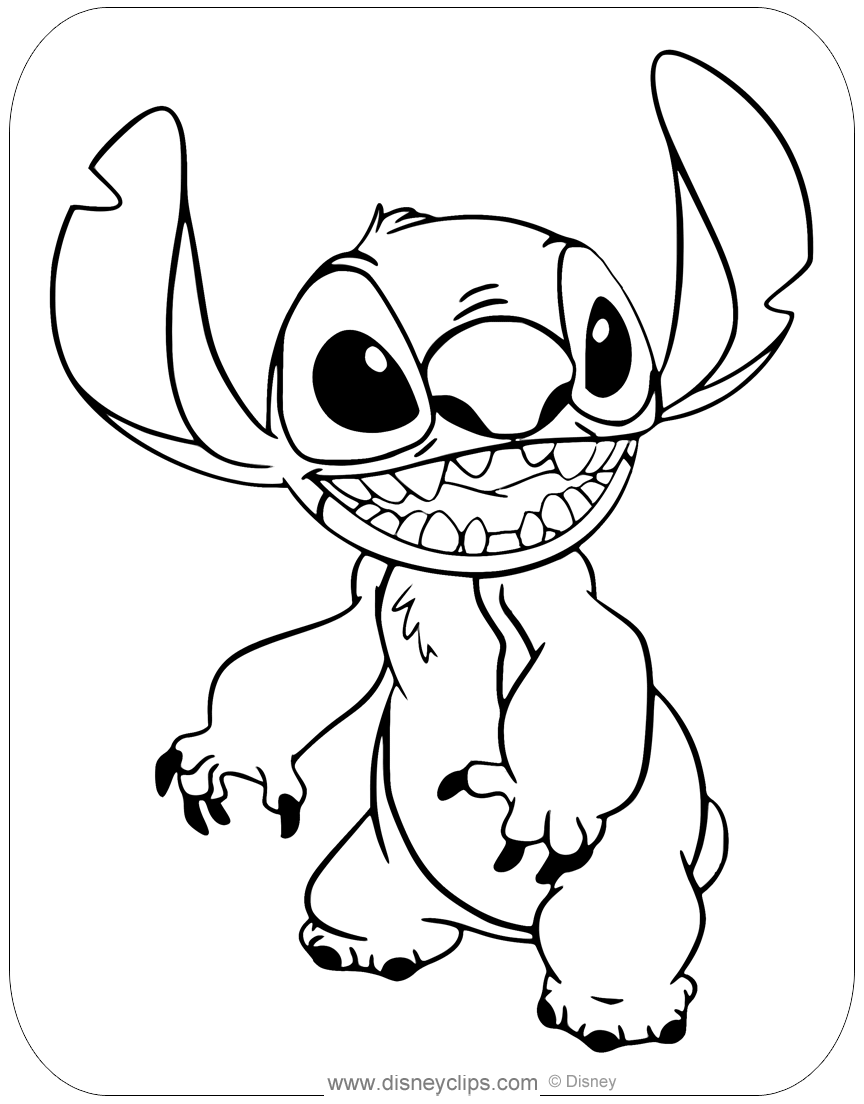 100+ Stitch Coloring Pages 47