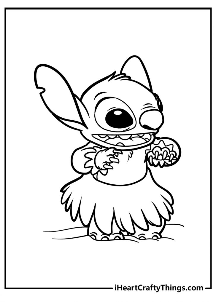 100+ Stitch Coloring Pages 7