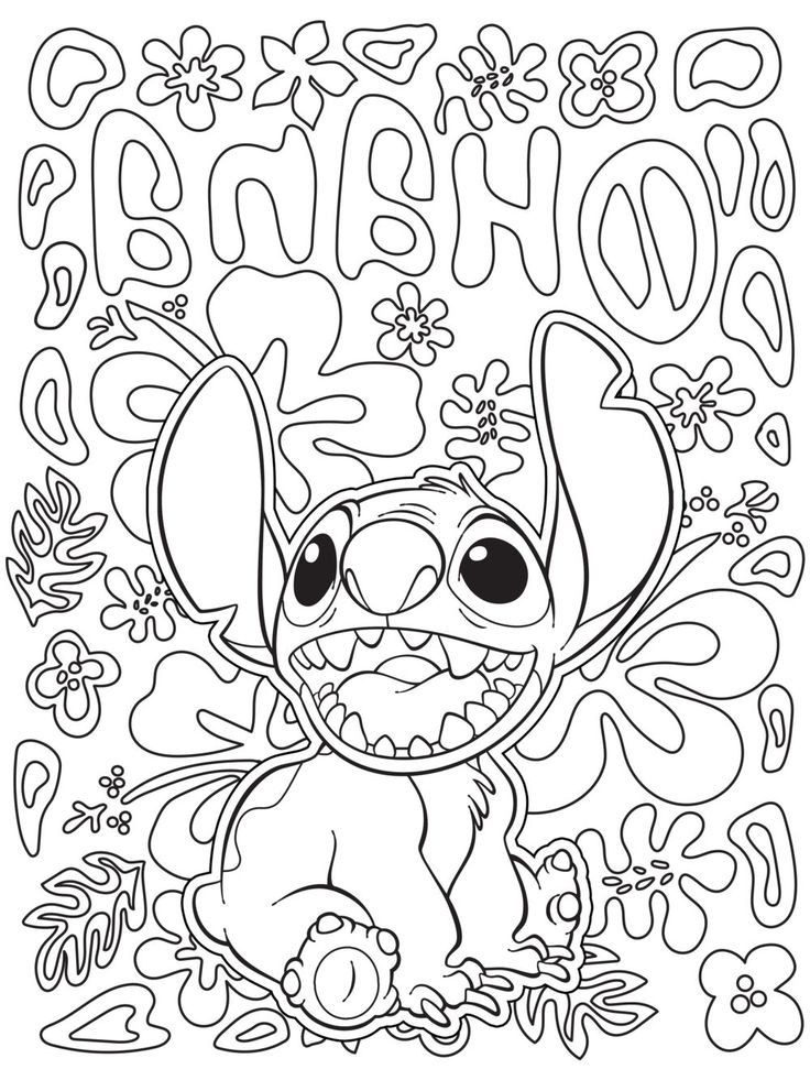 100+ Stitch Coloring Pages 70