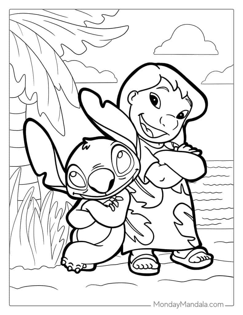 100+ Stitch Coloring Pages 76