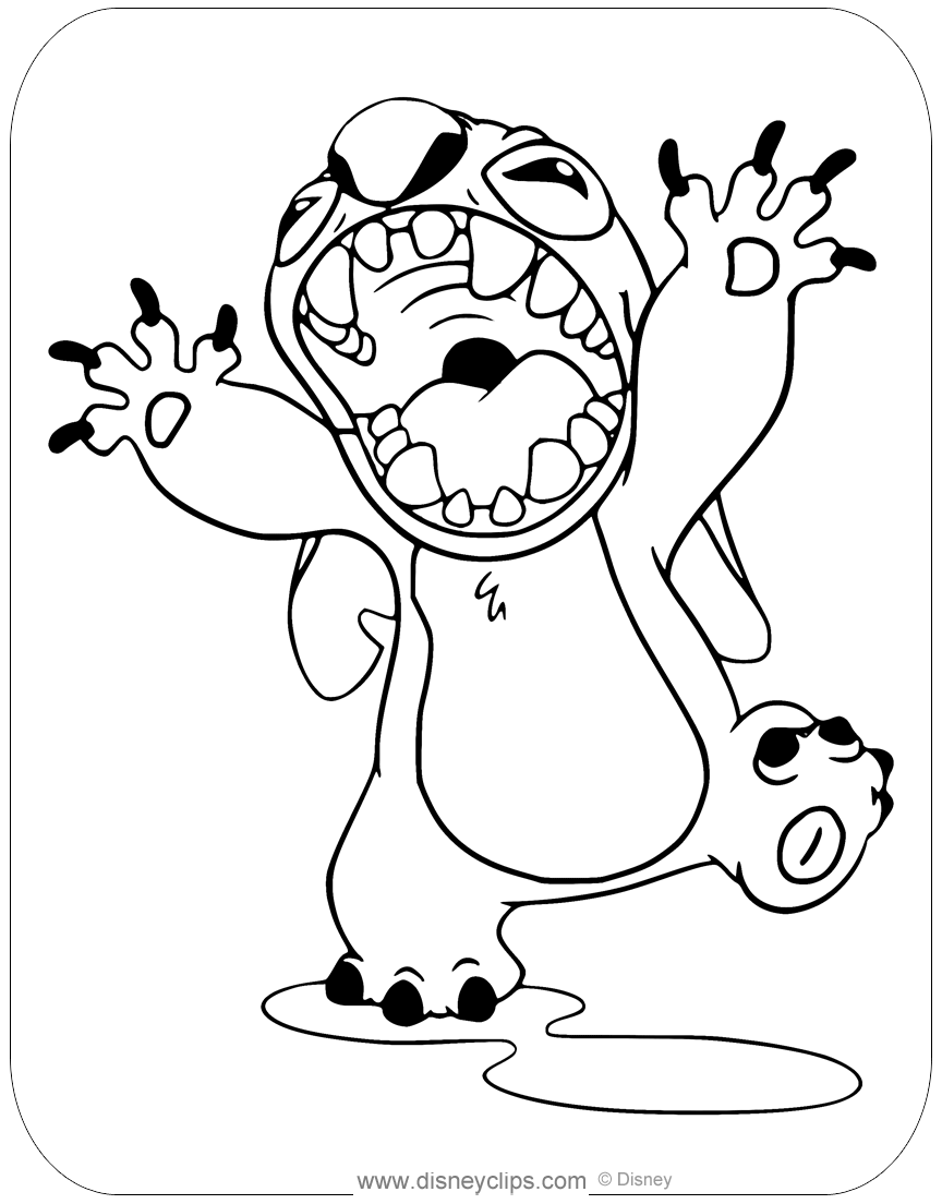 100+ Stitch Coloring Pages 8