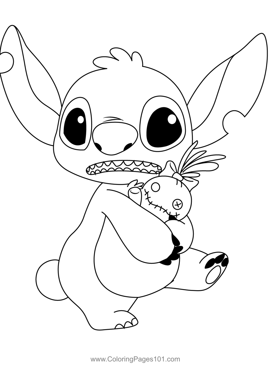 100+ Stitch Coloring Pages 97