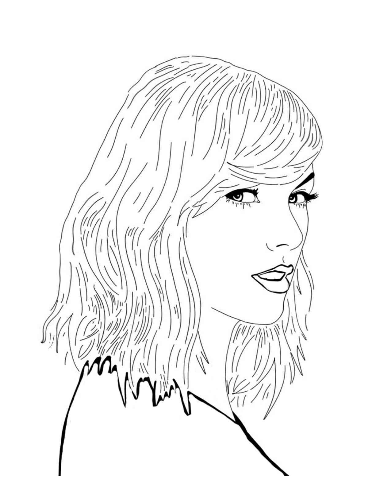 110+ Taylor Swift Coloring Pages: Pop Star Fun for Fans 10