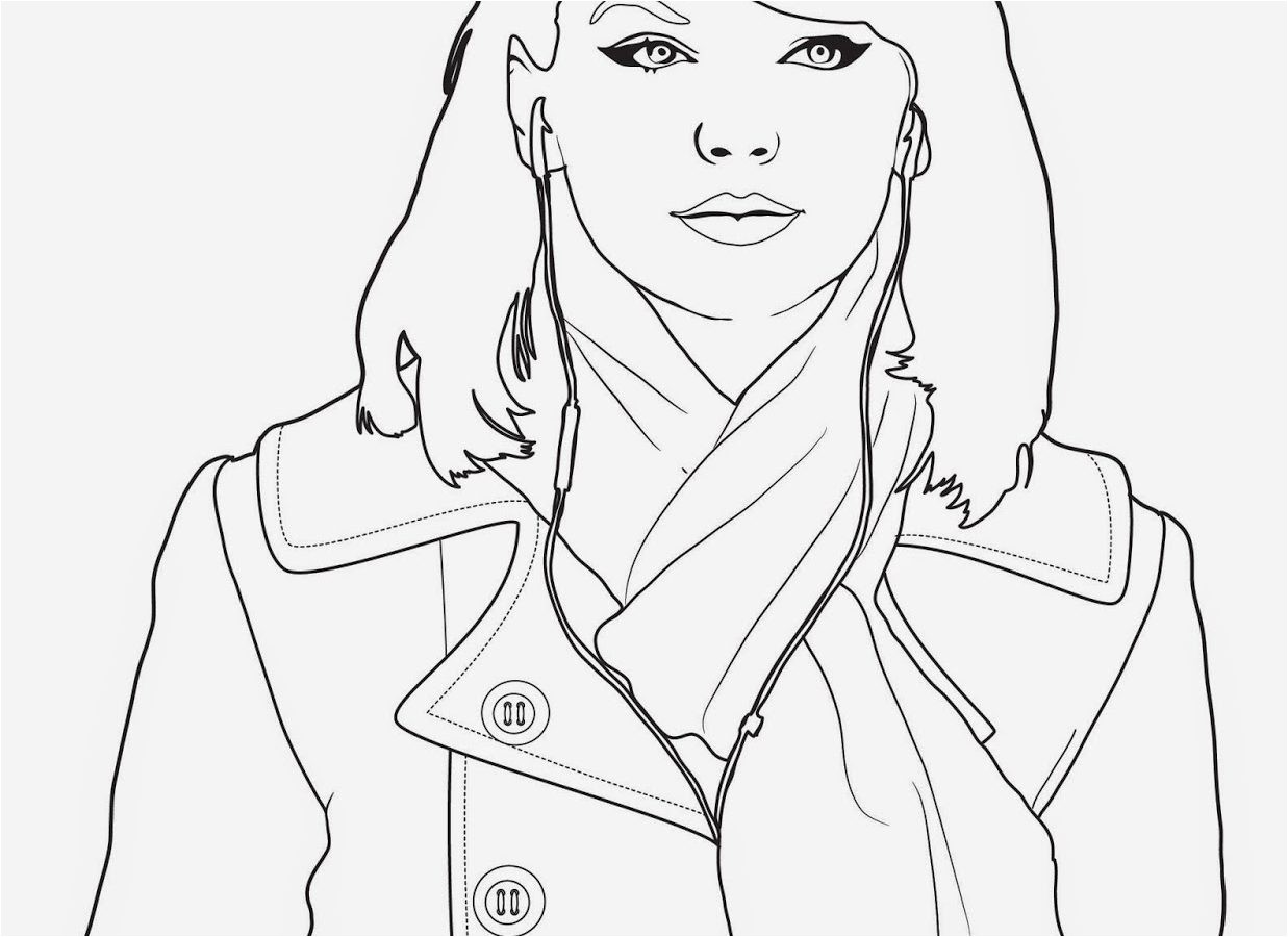 110+ Taylor Swift Coloring Pages: Pop Star Fun for Fans 105