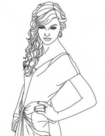 110+ Taylor Swift Coloring Pages: Pop Star Fun for Fans 106