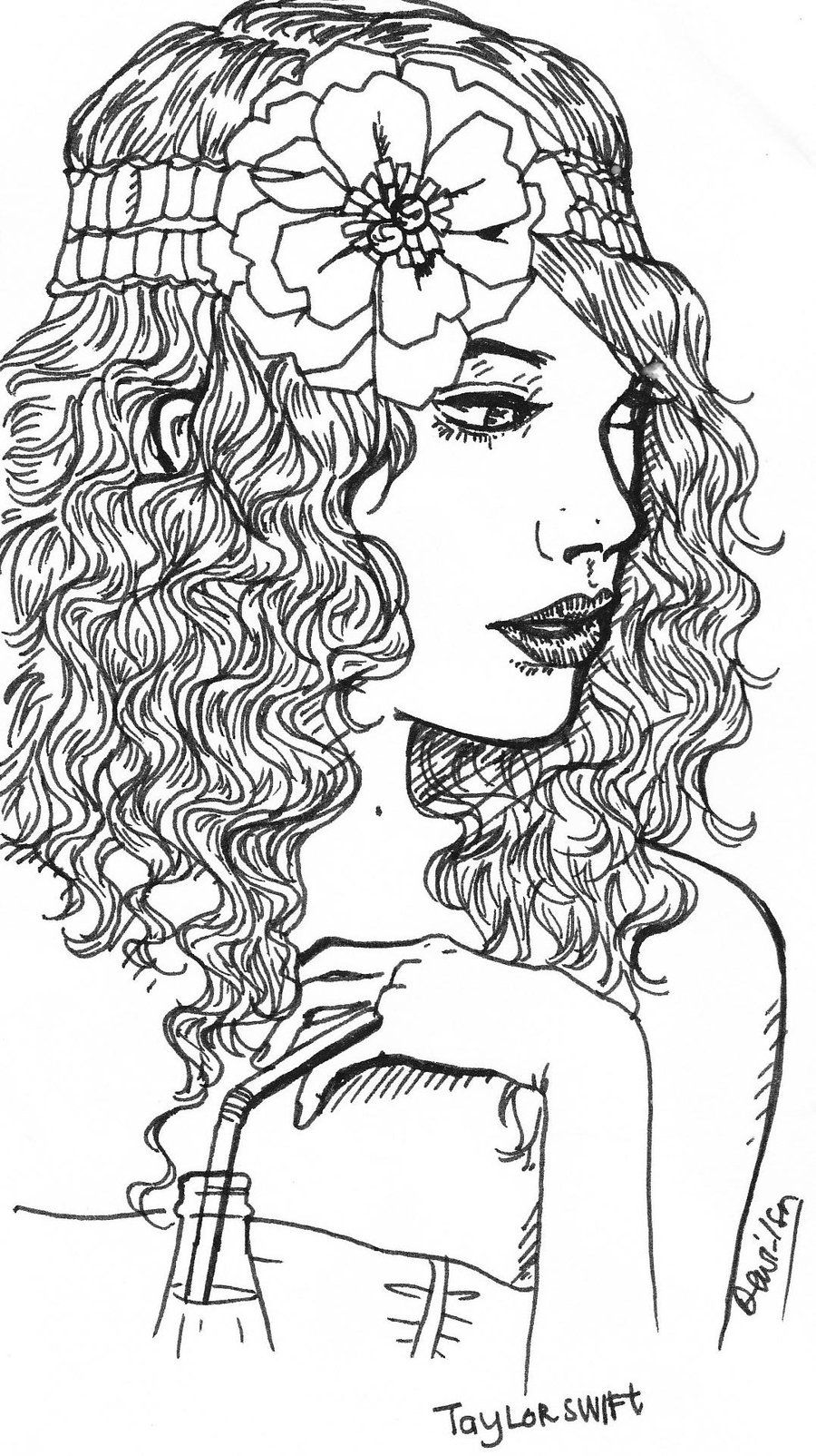 110+ Taylor Swift Coloring Pages: Pop Star Fun for Fans 11