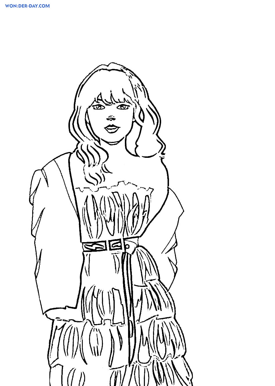 110+ Taylor Swift Coloring Pages: Pop Star Fun for Fans 12