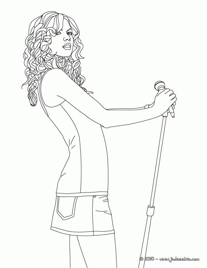 110+ Taylor Swift Coloring Pages: Pop Star Fun for Fans 15