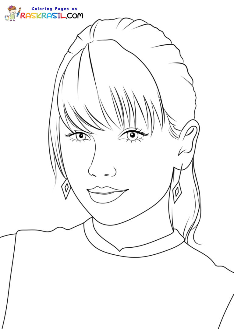 110+ Taylor Swift Coloring Pages: Pop Star Fun for Fans 21