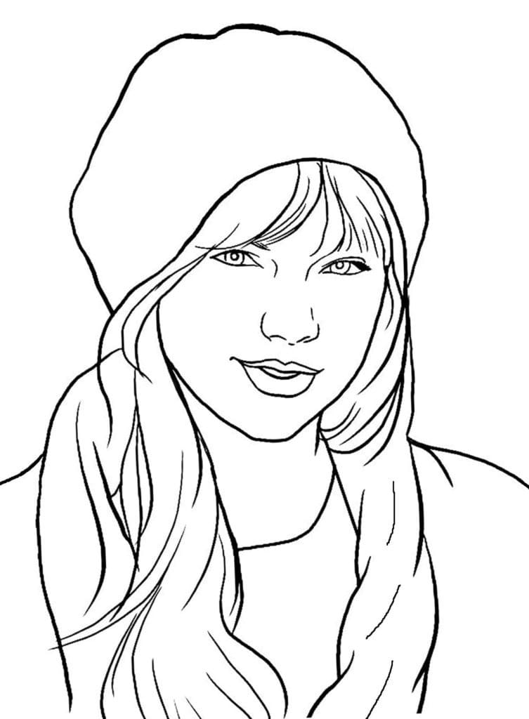 110+ Taylor Swift Coloring Pages: Pop Star Fun for Fans 32