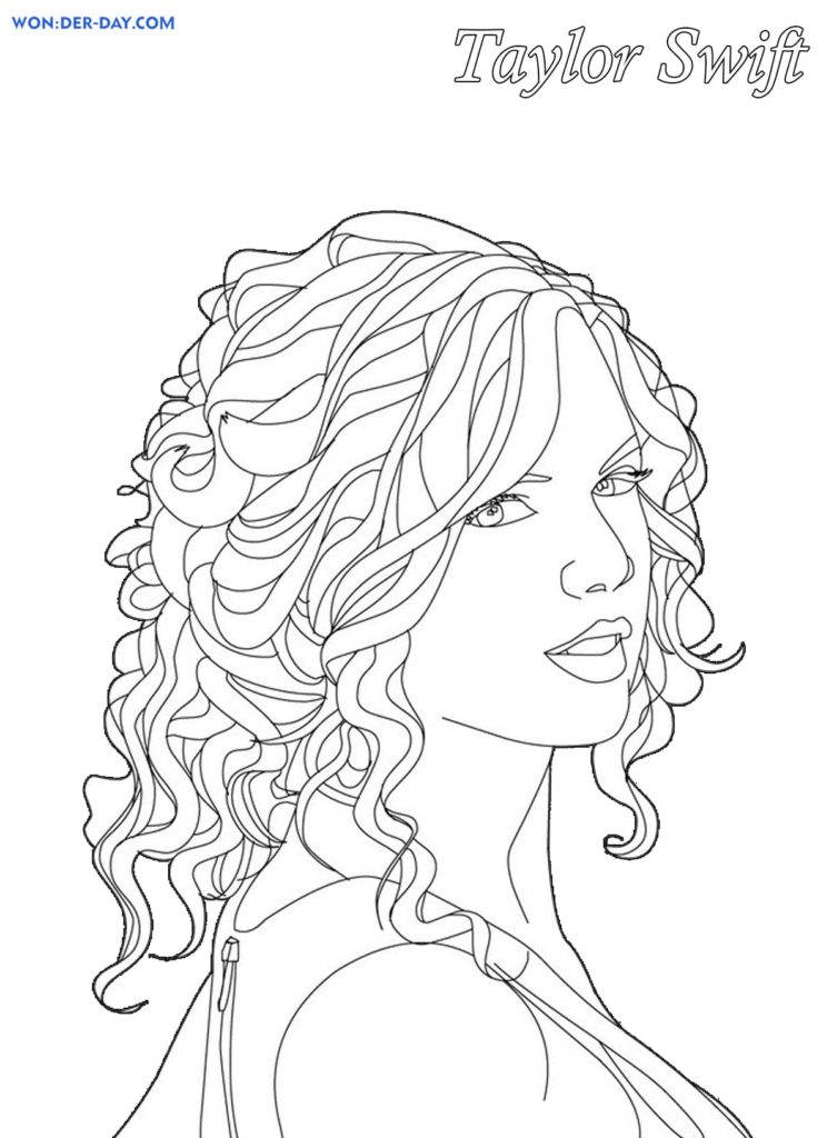 110+ Taylor Swift Coloring Pages: Pop Star Fun for Fans 33