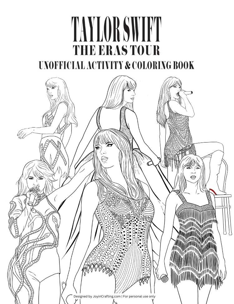 110+ Taylor Swift Coloring Pages: Pop Star Fun for Fans 37