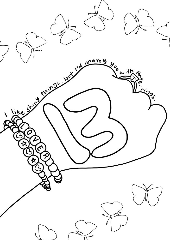 110+ Taylor Swift Coloring Pages: Pop Star Fun for Fans 40