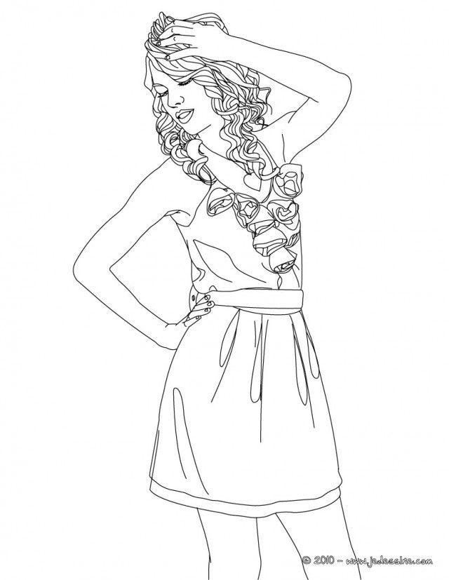 110+ Taylor Swift Coloring Pages: Pop Star Fun for Fans 49