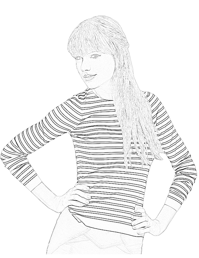 110+ Taylor Swift Coloring Pages: Pop Star Fun for Fans 50