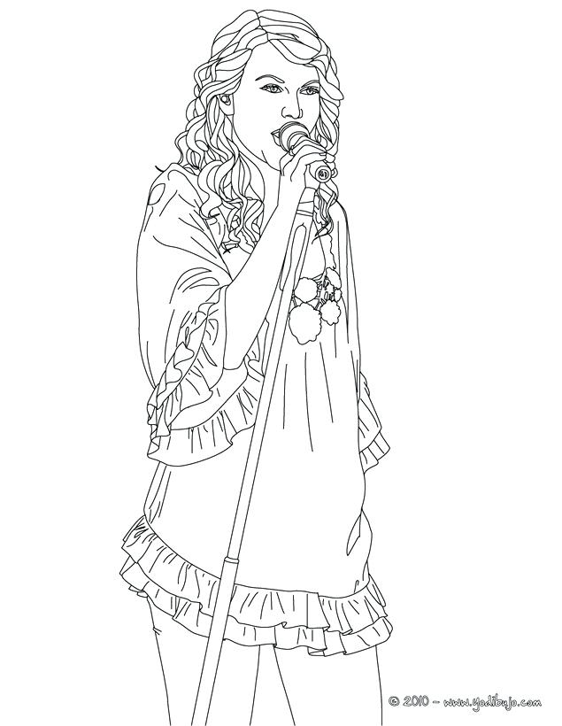 110+ Taylor Swift Coloring Pages: Pop Star Fun for Fans 51