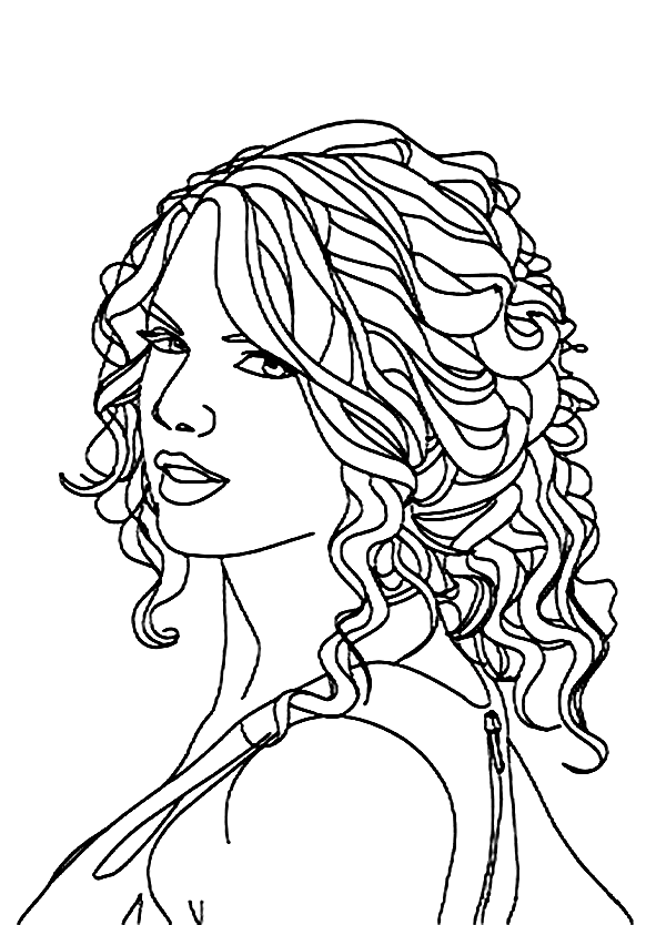 110+ Taylor Swift Coloring Pages: Pop Star Fun for Fans 53