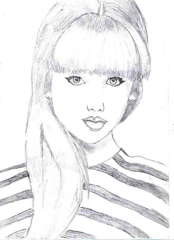 110+ Taylor Swift Coloring Pages: Pop Star Fun for Fans 55