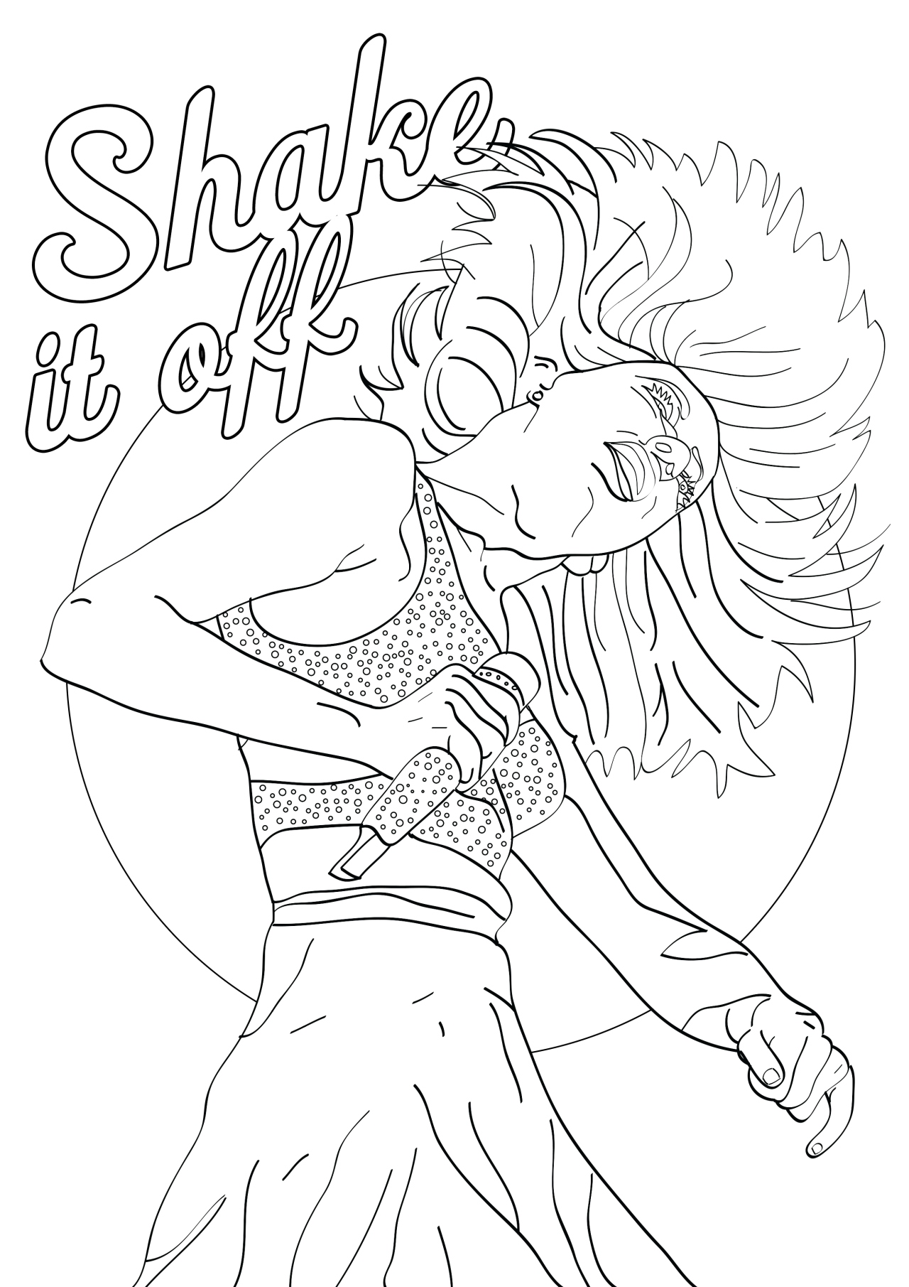 110+ Taylor Swift Coloring Pages: Pop Star Fun for Fans 6