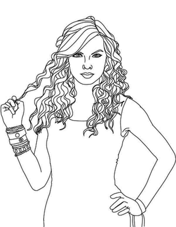 110+ Taylor Swift Coloring Pages: Pop Star Fun for Fans 62