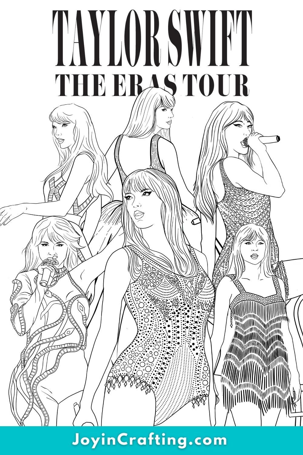 110+ Taylor Swift Coloring Pages: Pop Star Fun for Fans 79