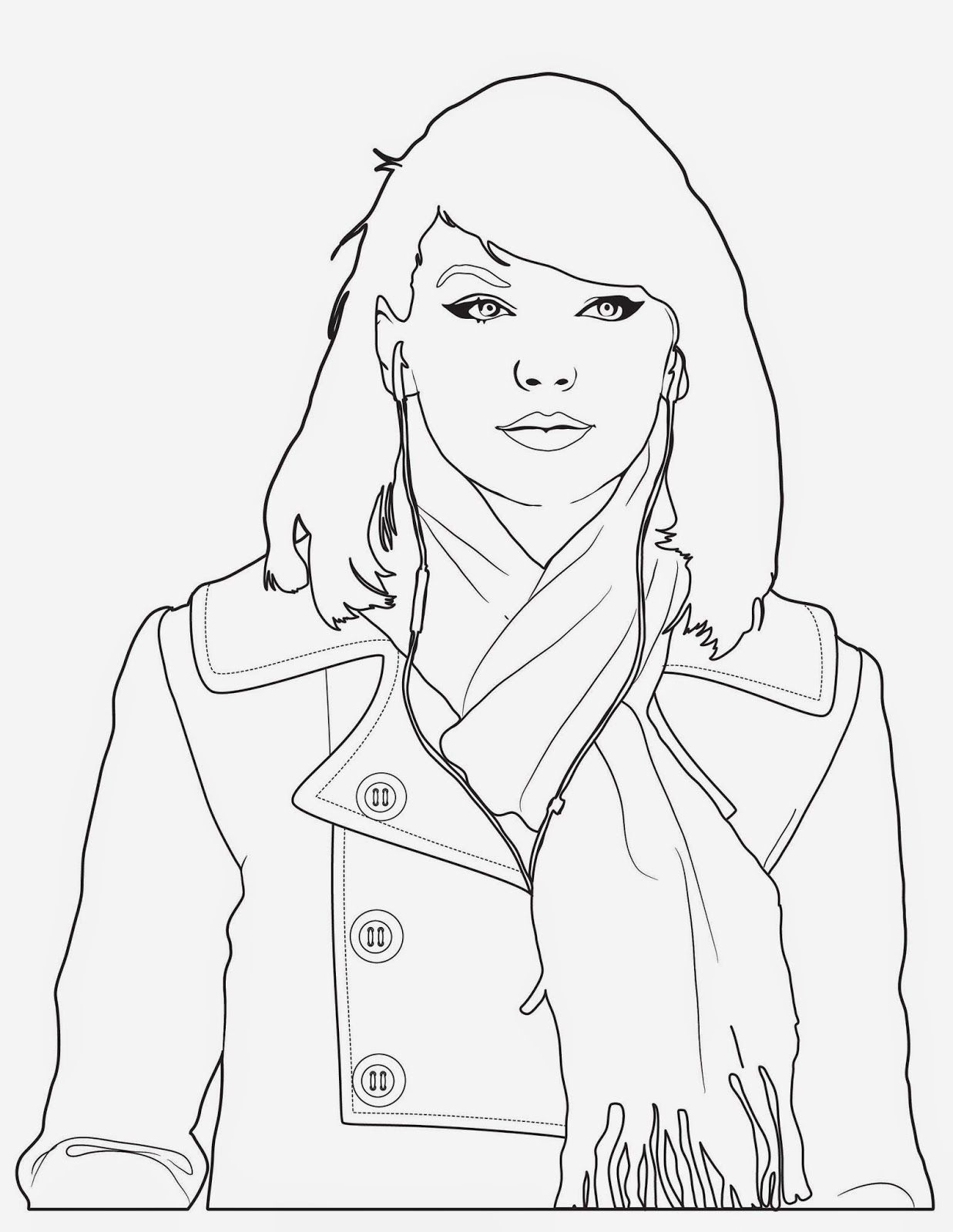 110+ Taylor Swift Coloring Pages: Pop Star Fun for Fans 8