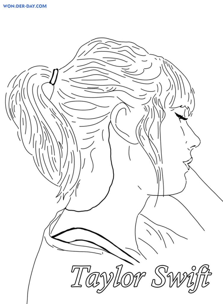 110+ Taylor Swift Coloring Pages: Pop Star Fun for Fans 87