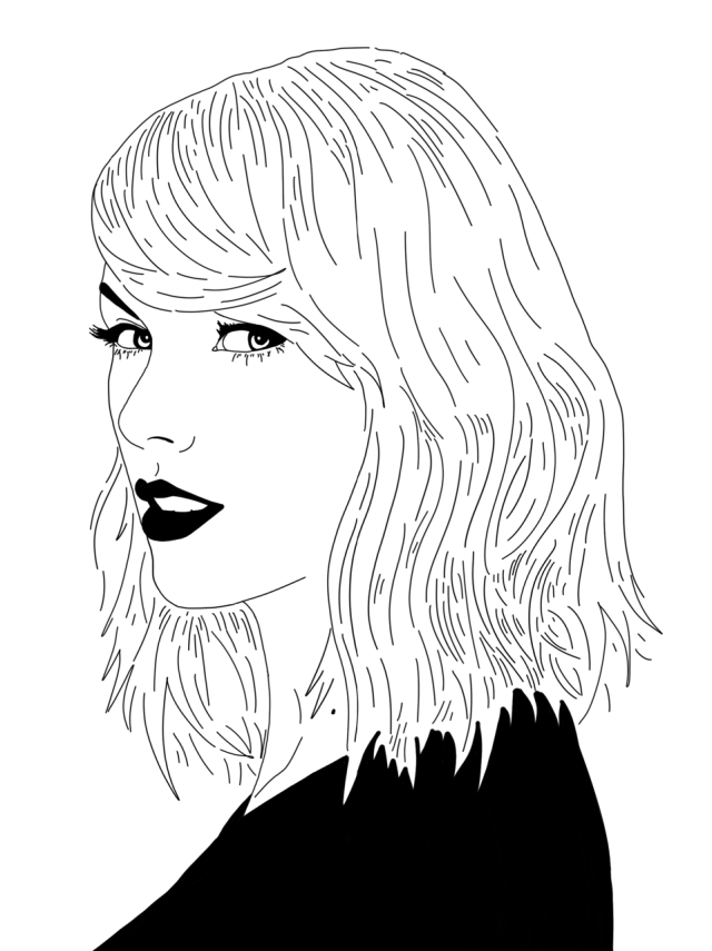 110+ Taylor Swift Coloring Pages: Pop Star Fun for Fans 89