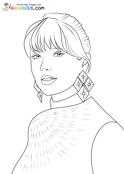 110+ Taylor Swift Coloring Pages: Pop Star Fun for Fans 97