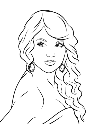 110+ Taylor Swift Coloring Pages: Pop Star Fun for Fans 98