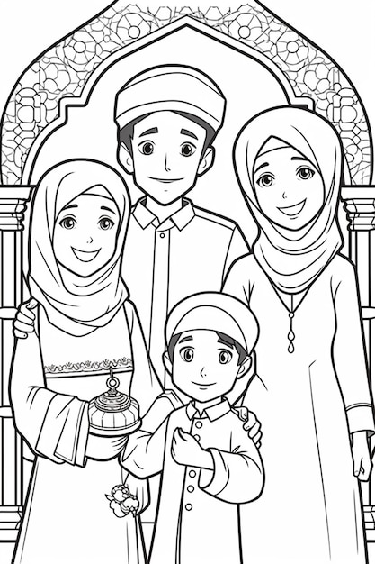 130+ Family Coloring Pages: Celebrate Togetherness 111