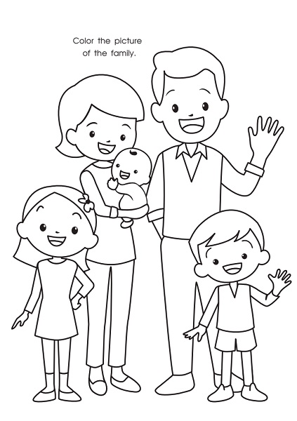 130+ Family Coloring Pages: Celebrate Togetherness 112