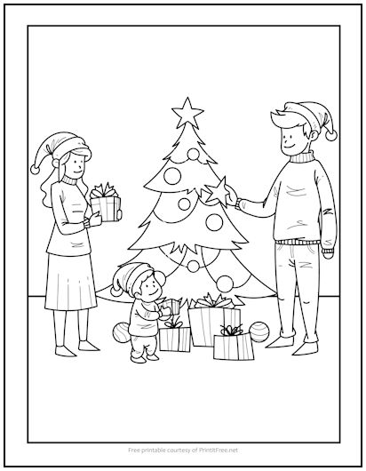 130+ Family Coloring Pages: Celebrate Togetherness 113