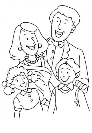 130+ Family Coloring Pages: Celebrate Togetherness 125