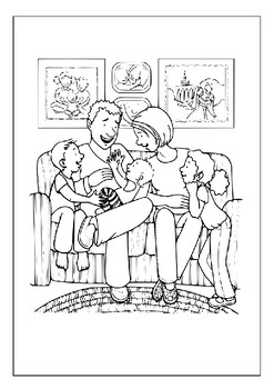 130+ Family Coloring Pages: Celebrate Togetherness 134