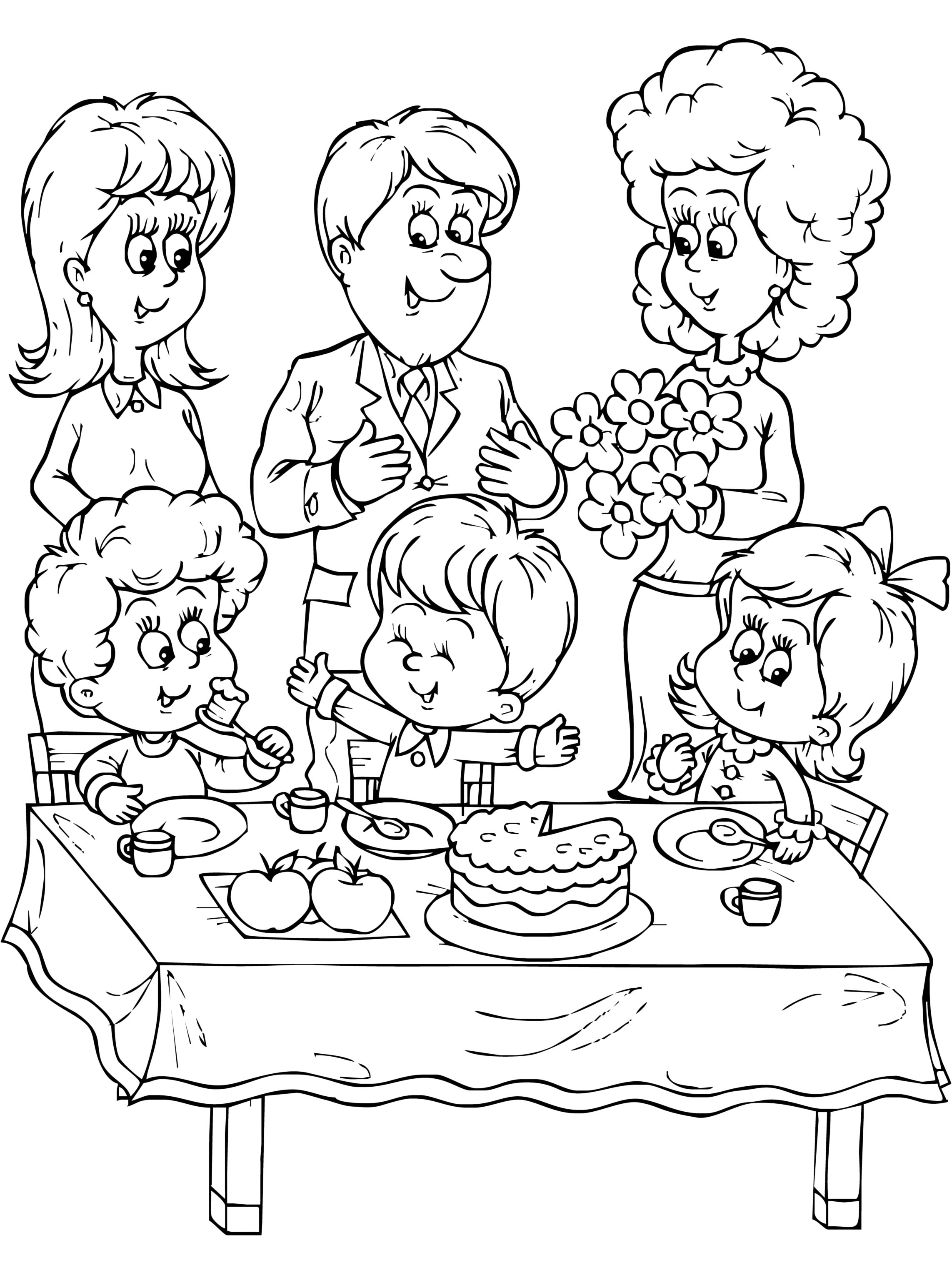 130+ Family Coloring Pages: Celebrate Togetherness 2