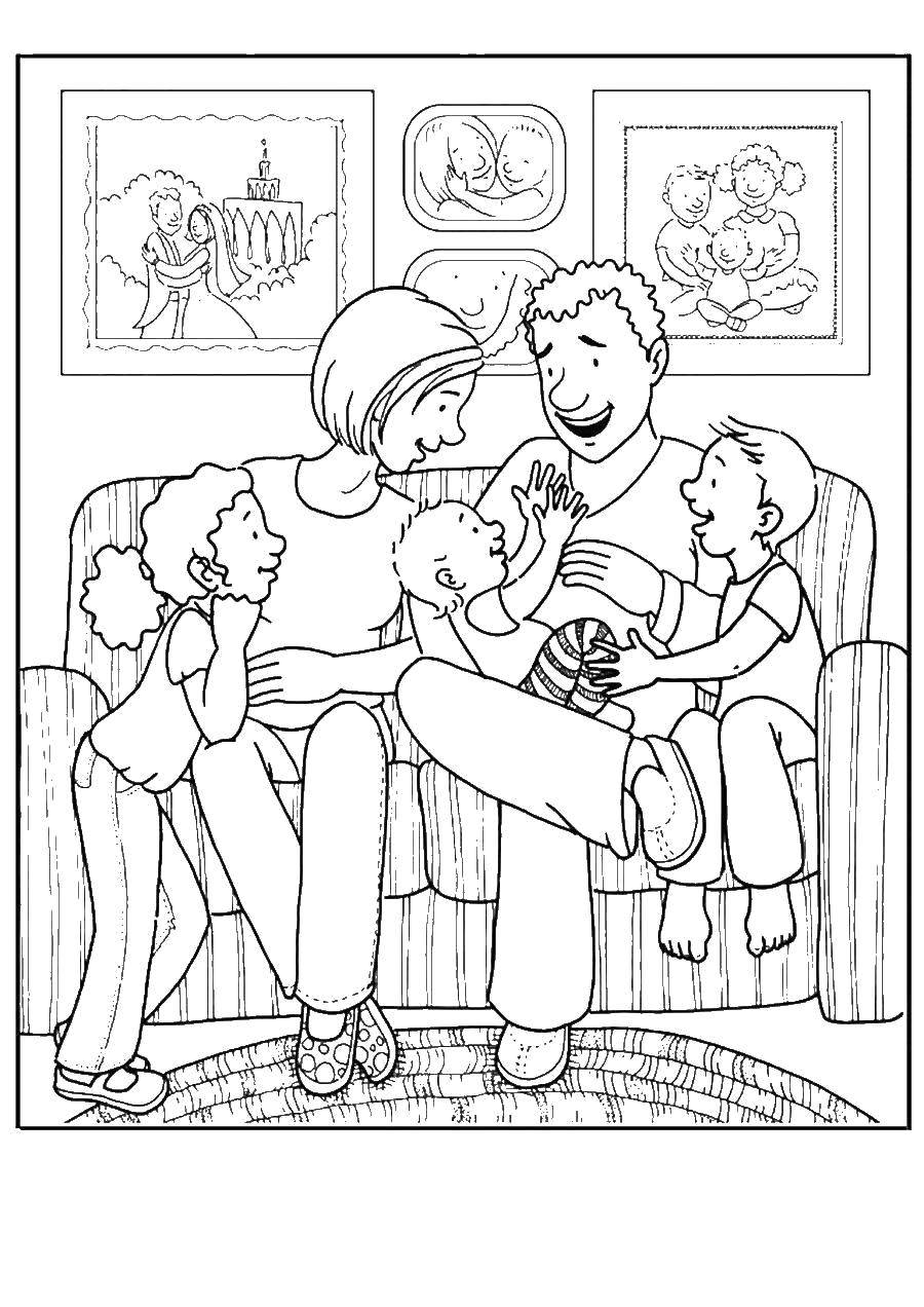 130+ Family Coloring Pages: Celebrate Togetherness 32