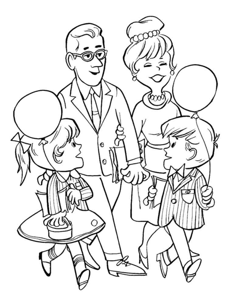 130+ Family Coloring Pages: Celebrate Togetherness 47