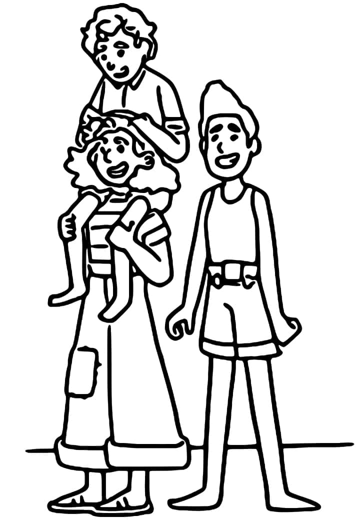 130+ Family Coloring Pages: Celebrate Togetherness 48