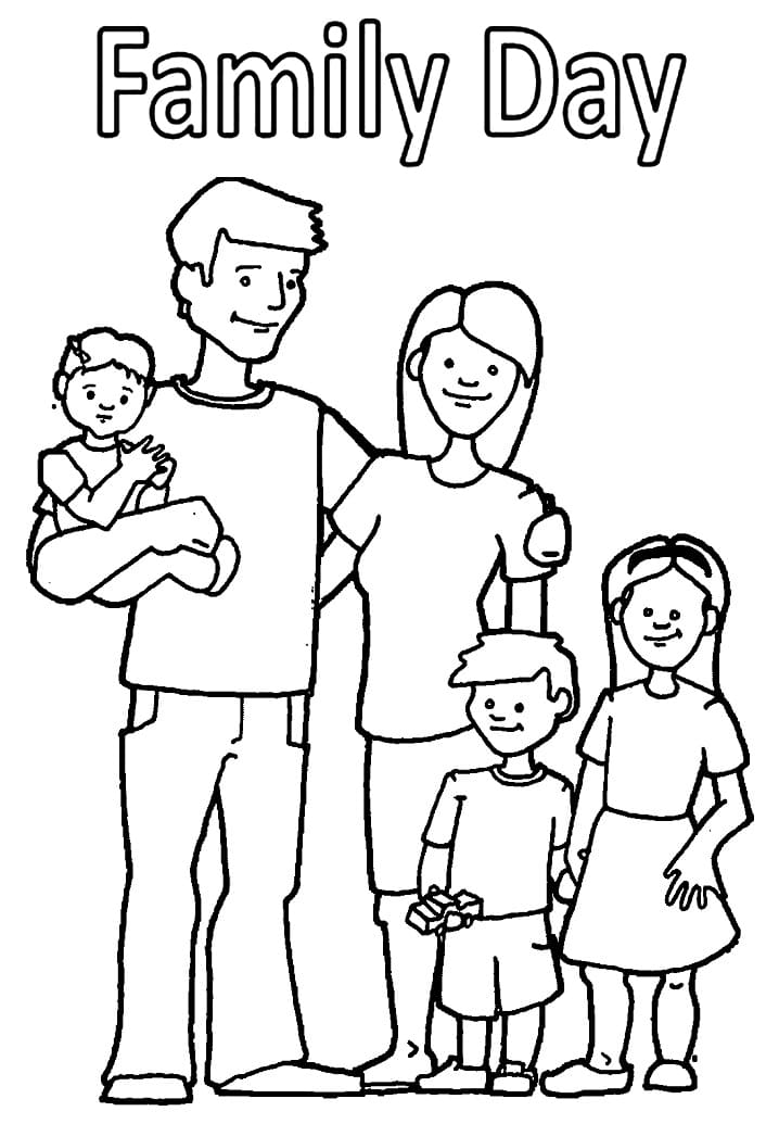 130+ Family Coloring Pages: Celebrate Togetherness 49