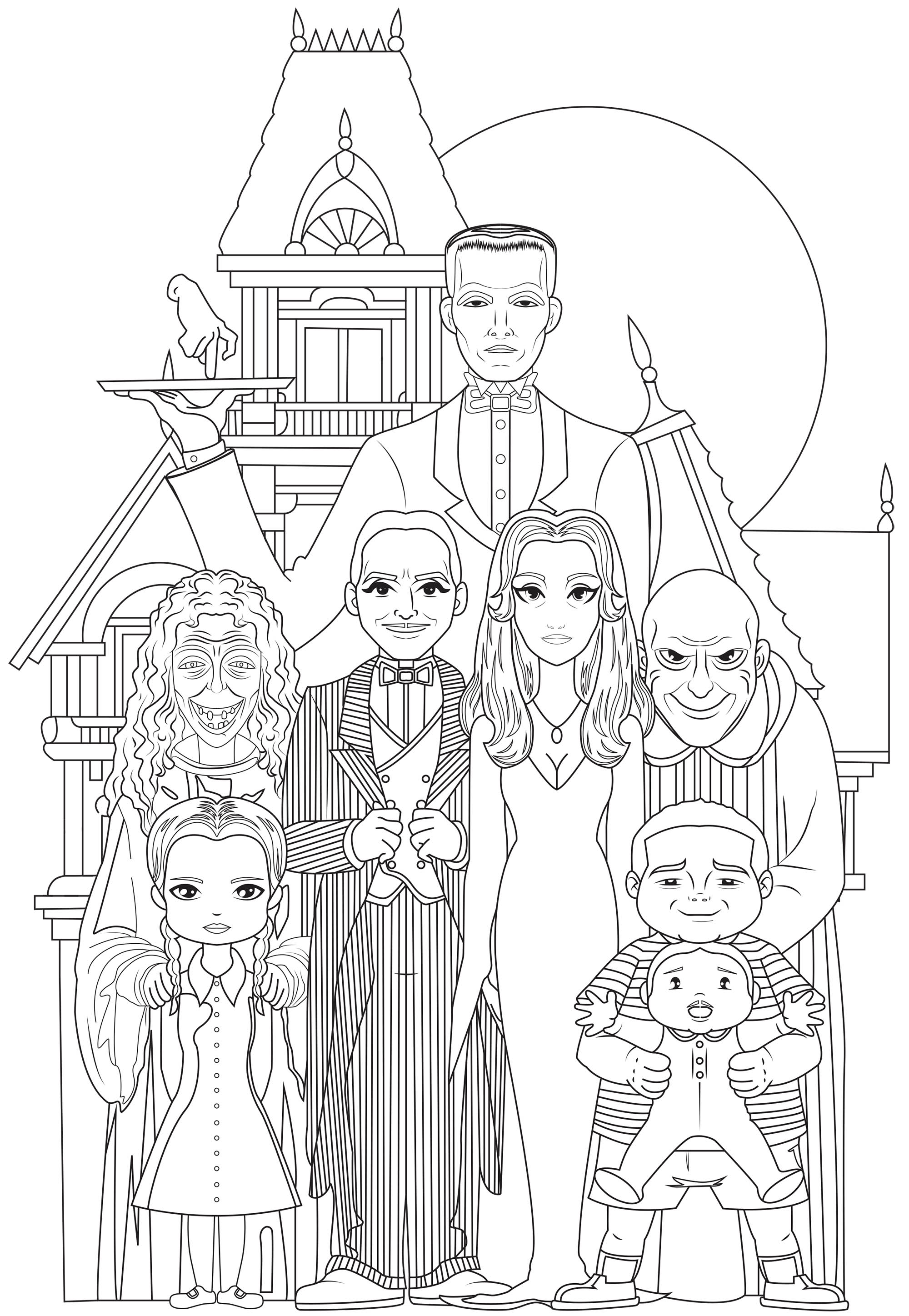 130+ Family Coloring Pages: Celebrate Togetherness 5