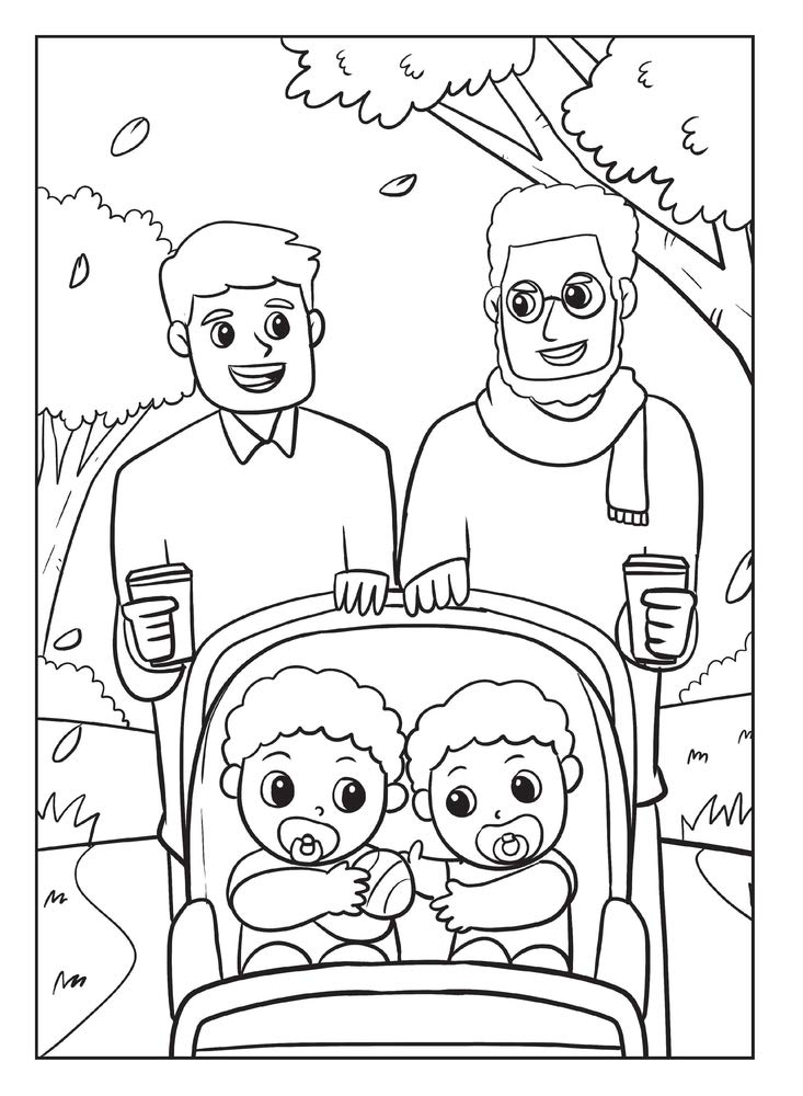 130+ Family Coloring Pages: Celebrate Togetherness 53