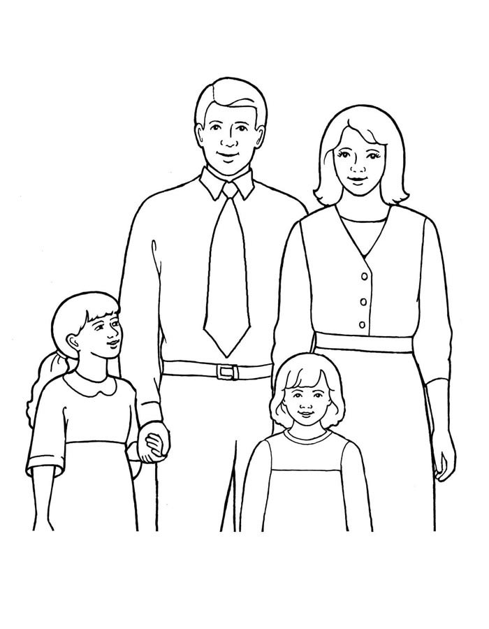 130+ Family Coloring Pages: Celebrate Togetherness 58