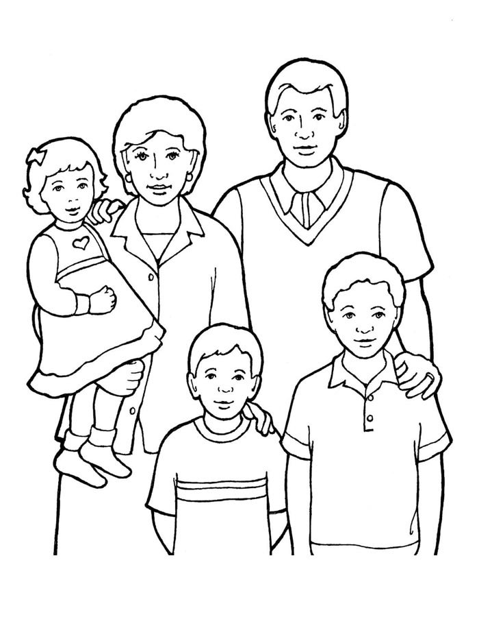 130+ Family Coloring Pages: Celebrate Togetherness 59