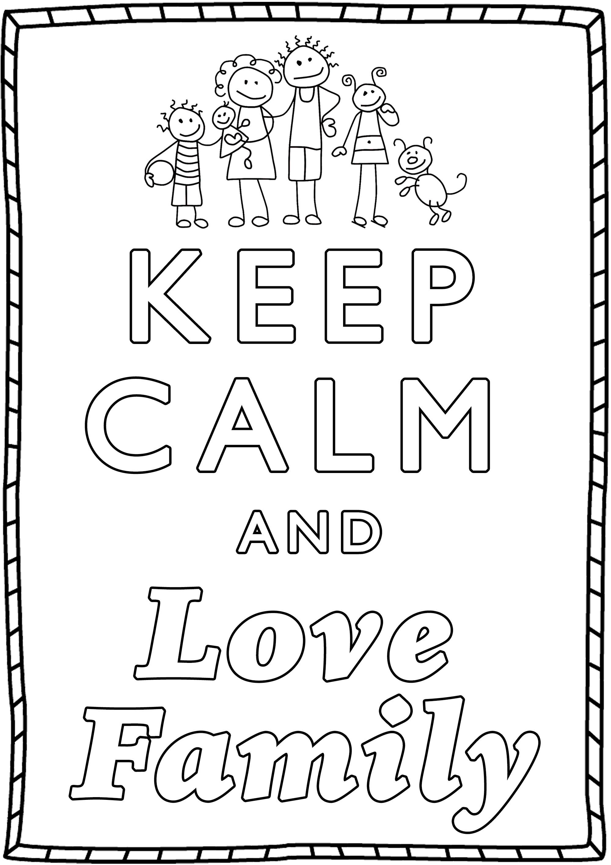 130+ Family Coloring Pages: Celebrate Togetherness 6