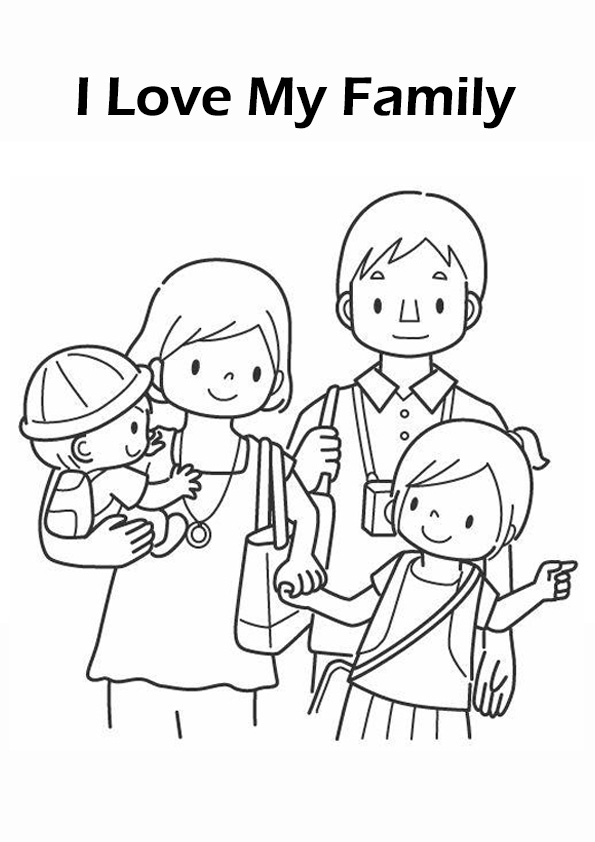 130+ Family Coloring Pages: Celebrate Togetherness 74