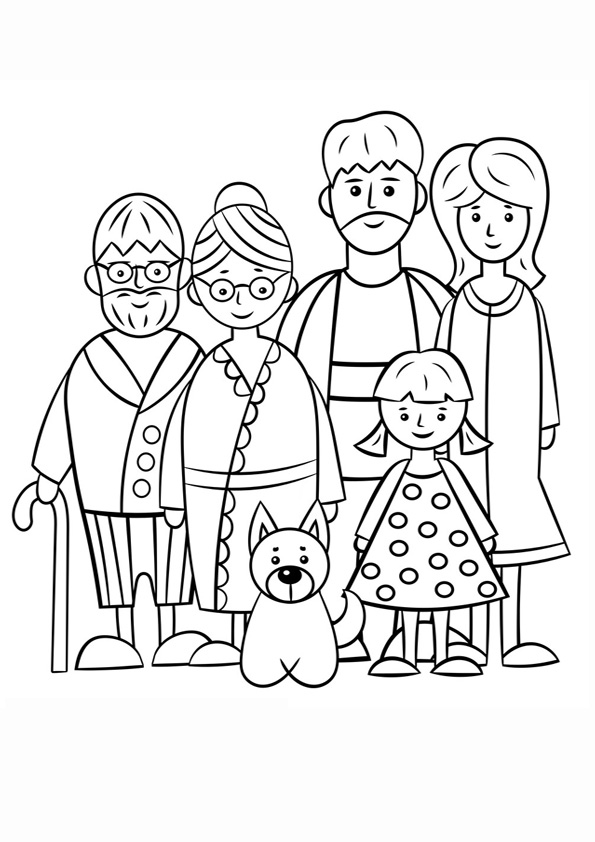 130+ Family Coloring Pages: Celebrate Togetherness 77