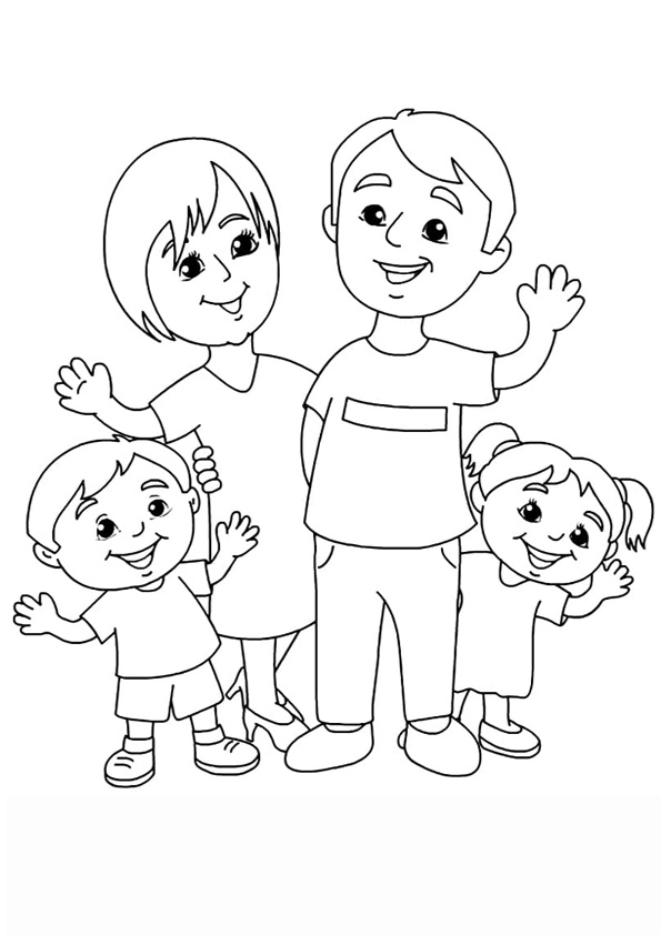 130+ Family Coloring Pages: Celebrate Togetherness 78