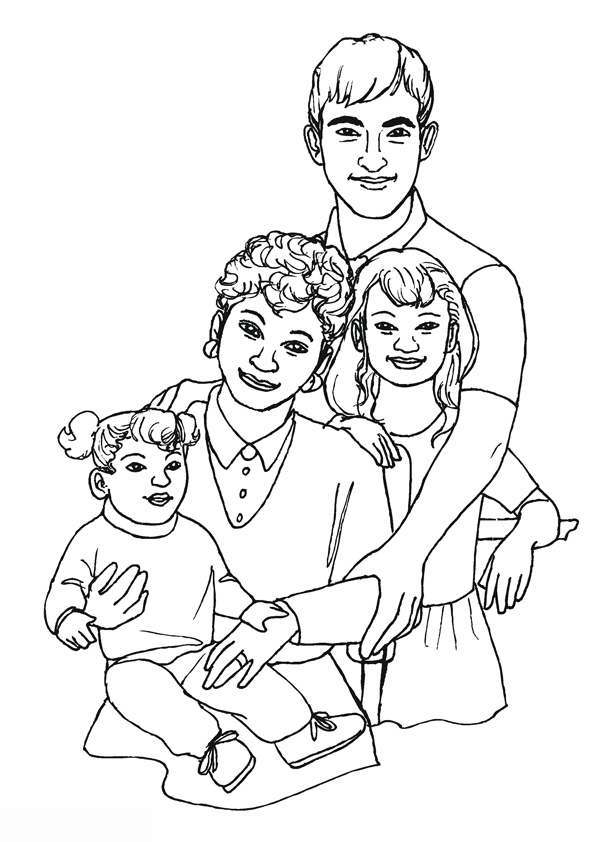 130+ Family Coloring Pages: Celebrate Togetherness 81